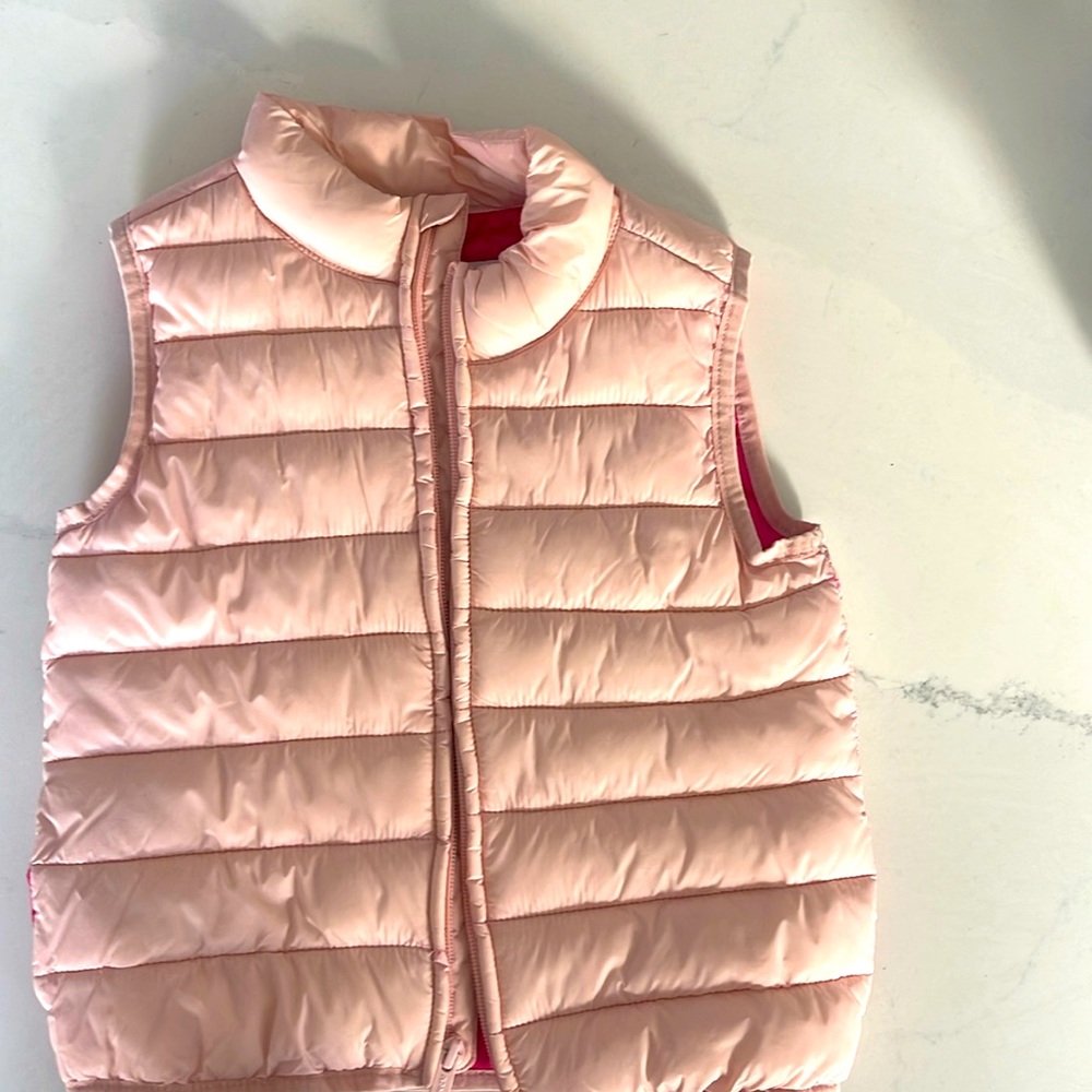Girls Pink Winter Vest
